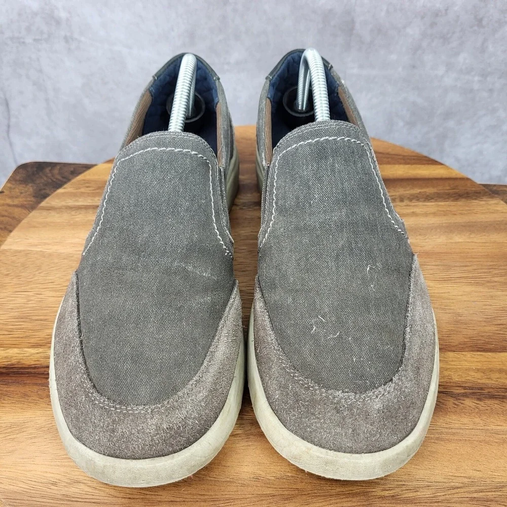 Dockers Sneakers‎ Mens 9.5 M Gray Suede Leather Loafers Slip On Shoes  Cahill
